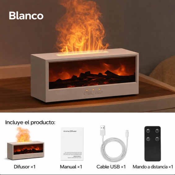 CalmFire - Humidificador Forma De Chimenea